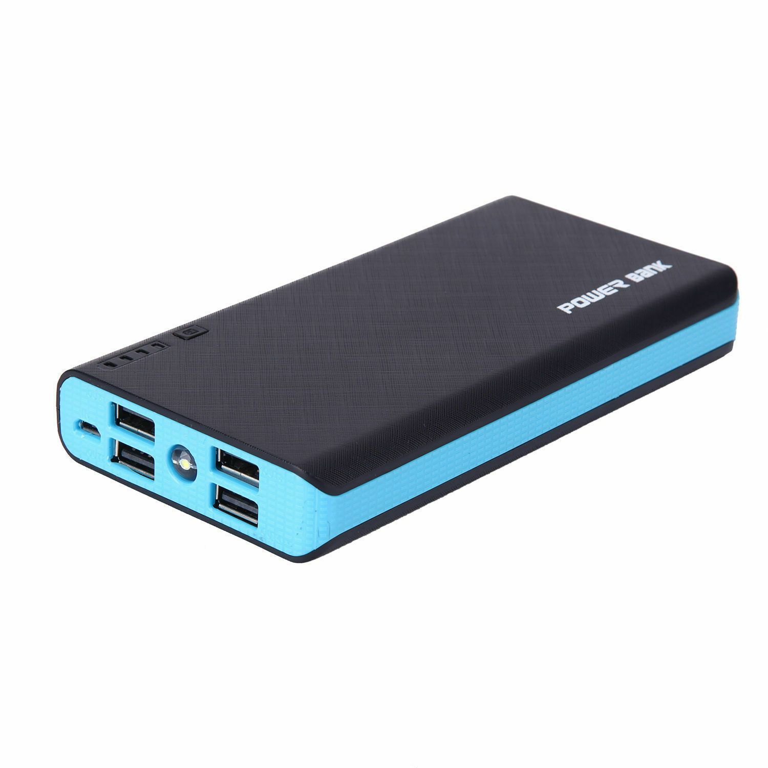 4 USB 50000mAh Power Bank LED External Backup Battery Charger F Phone  (Blue) – KaruSale